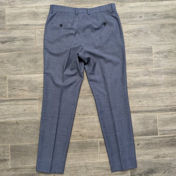 Hugo Boss Slim Fit Suit Men's Jacket Size 44L Pants 34x32 Blue Wool Blend - Picture 16 of 16